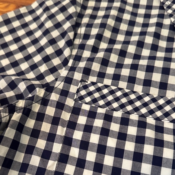 EUC Vineyard Vines Navy Blue White Checkered Gingham Casual Dress Size Women’s 8 - Picture 5 of 6